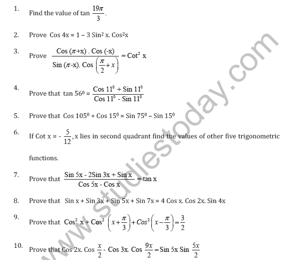 cbse-class-11-trigonometric-functions-worksheet-d